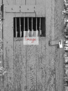 With Logo BLACK AND WHITE World War 2 Jail Cell