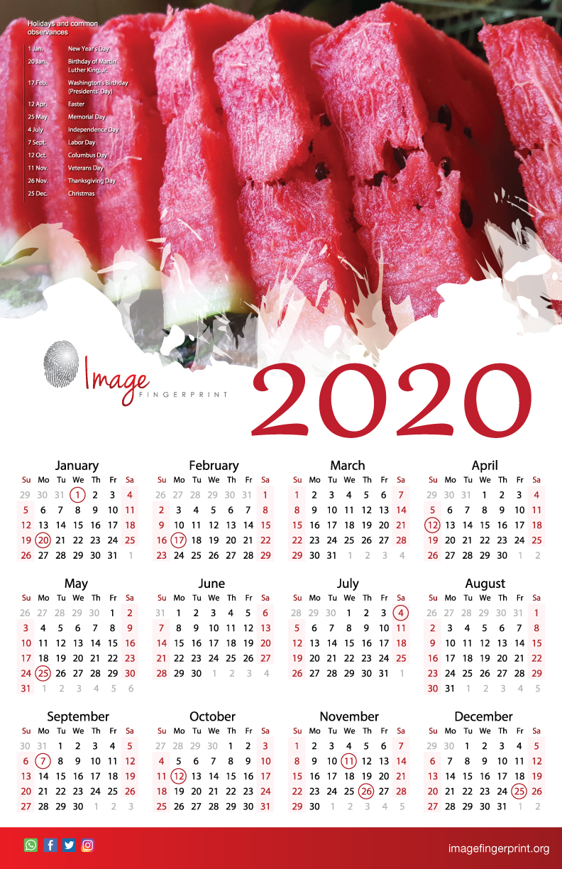 2020 calendar with holidays in trinidad and tobago